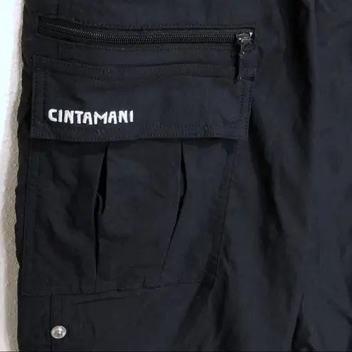Cintamani Convertible Cargo Capris Shorts XS Black
