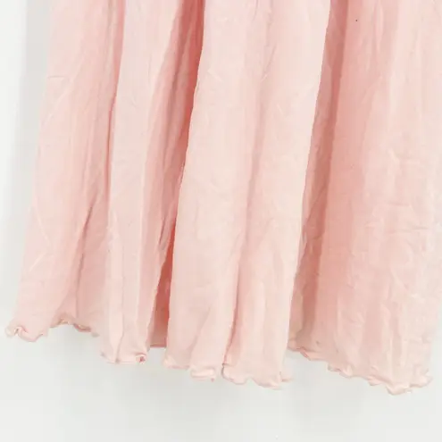 I.Magnin Barbiecore Vintage Modal Blend Lounge House Maxi Dress Size S Pink