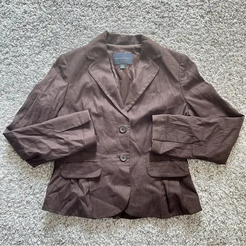 Banana Republic  Women’s Blazer Brown Size 8 Career Suit Business Casual Jacket