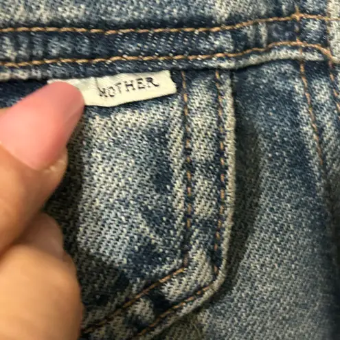 MOTHER Denim Mother Furry The Trucker Denim Jacket, S