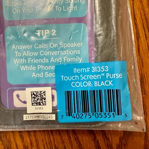 Lori Greiner Touch Screen Purse in Black New