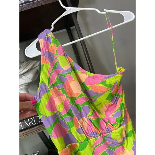 Saylor  Sainte One Shoulder Bodycon Mini Dress Multi Womens Size Small