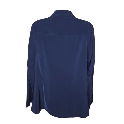 Susan Graver Style Lightweight Navy Blue Jacket Size XS