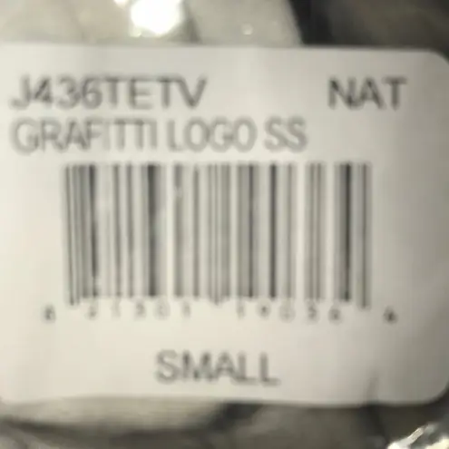 Element Graffiti Logo Tee White Yellow Small