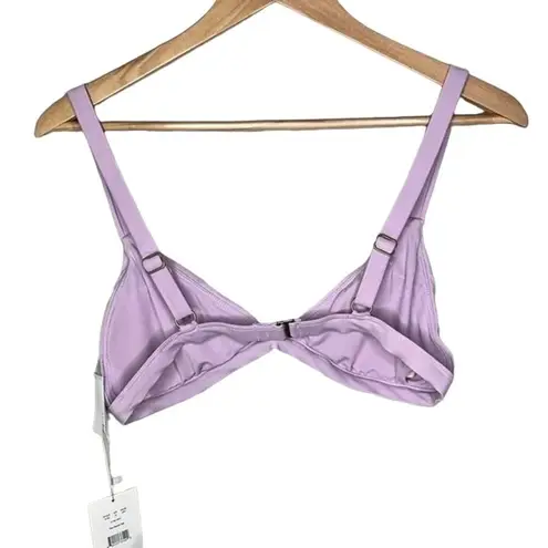 ANDIE NWT  Swim The Caicos Triangle Bikini Top Removable Cups M Lavender #3021