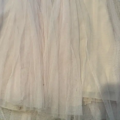 Monique Lhuillier Bridesmaids Fallen Rose Petal Gown Pink One Shoulder Maxi | 2