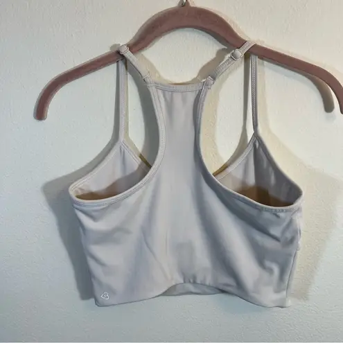 Blogilates Women's Corset Cropped Bralette Sports Bra Small Cream