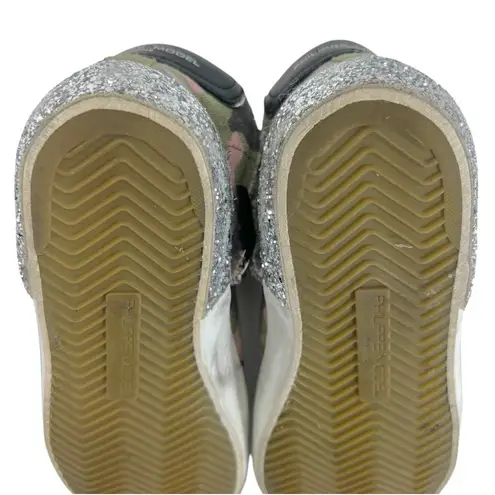 Philippe Model PRSX High Sneaker in Camouflage Military Fuschia Green Size 6 - Image 13