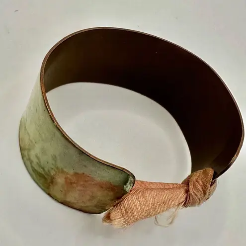 Surrender inspirational copper cuff bracelet