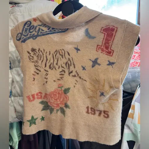 Pilcro NWOT Anthropologie The Jensen Cashmere Muscle Tank - multi - medium