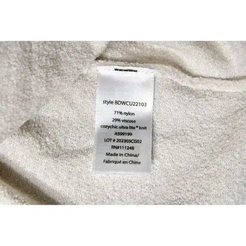 Barefoot Dreams Cozy Chic Ultra Lite Zip Up Hoodie in Almond, size S/M NWT