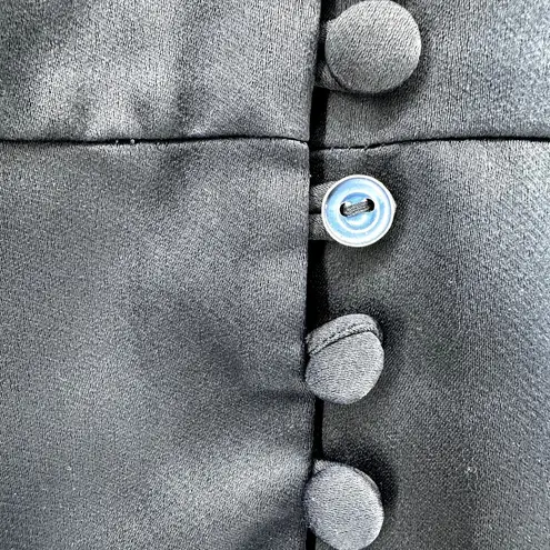 Sachin & Babi x bhldn Maren Satin Charmeuse Dress Flowy V Neck Navy Blue 4