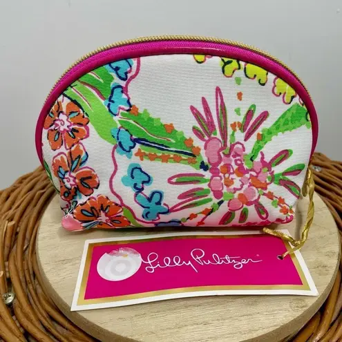 Lilly Pulitzer  for Target, Round‎ Top Travel Clutch Bag "Nosey Posie" Print, NEW
