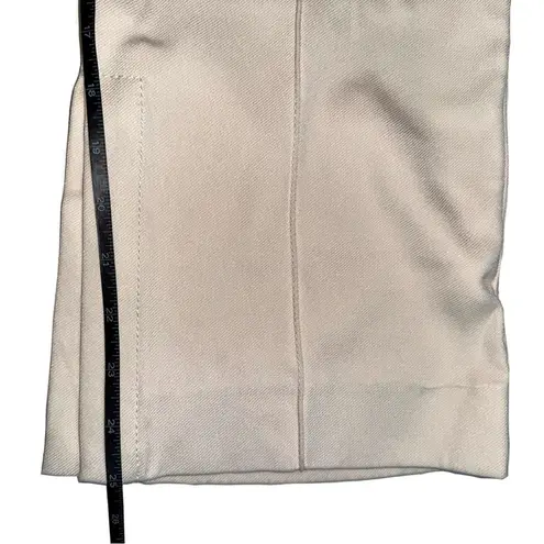 3.1 Phillip Lim Ivory Twill Tailored Side Slit Wide Leg High Rise Ankle Pants 0