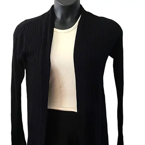 Afrm Shaylee Long Sleeve Open Front Ribbed Cardigan