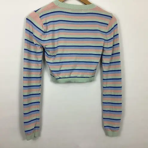 ZARA Striped Crop Sweater Size Small