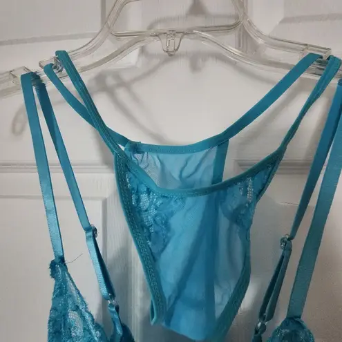 NWOT Women's Blue Lingerie Nightgown Evening Dress Sleepwear Underwear Size M Size M