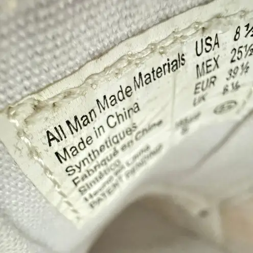 REPORT White Lace Up Platform Casual Sneaker Tennis Shoes Women's Size 8.5