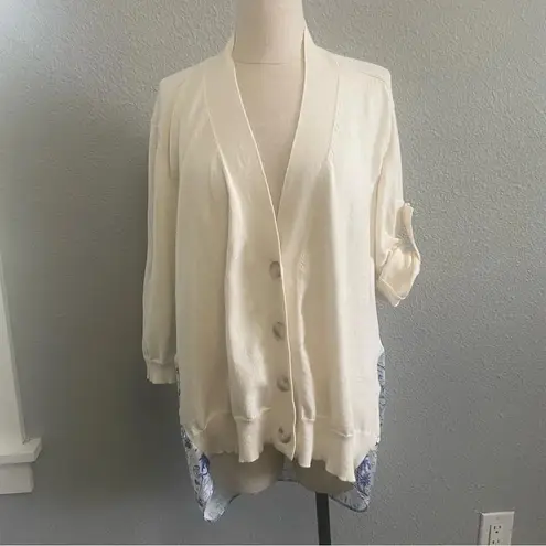 Koch Longfellow Sweater Royal Toile Size Medium Nature Horses