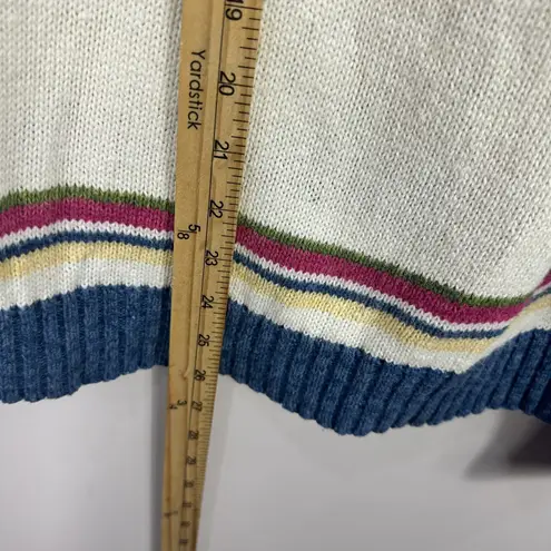 Vintage Tiara International Sweater Womens Medium Striped Y2K Indie Preppy Boho