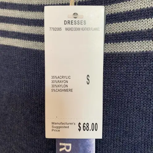 Artisan NY 5/$25 NWT Navy Striped Knit Dress