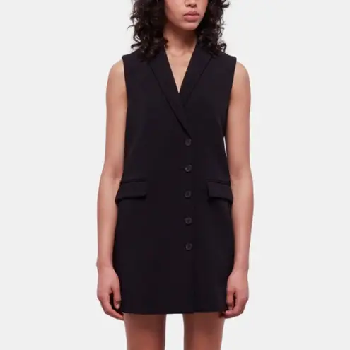 The Kooples Black Mini Sleeveless Blazer Dress(Size Small)