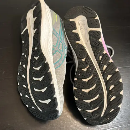 ASICS  Women's Light Gray and Teal Athletic Shoes thumbnail 7