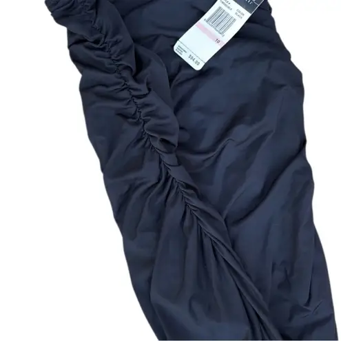 Anne cole NWT Signature Beaded Strap Halter 1 Piece Swimsuit Size 10 Retail $94