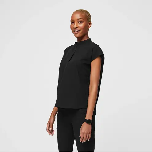 FIGS  Rafaela Scrub Top Women’s XXL Black Uniform Hospital Nurse