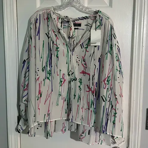 Isabel Marant Amba Lightweight Silk Blouse Womens 38 Brand New