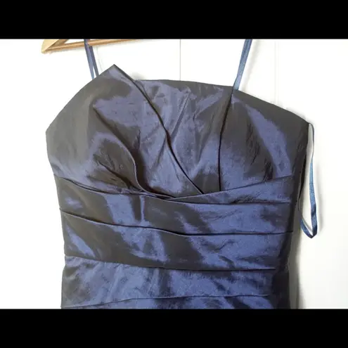 Max and Cleo Strapless Cocktail Dress Sapphire Blue Evening Strapless Dress 6 - Image 4