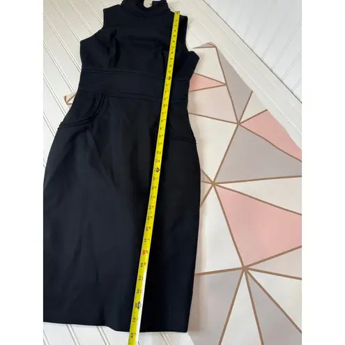 Marciano Black Bodycon Mini Dress Stretch High Neck Sleeveless Bodyfit Party 0