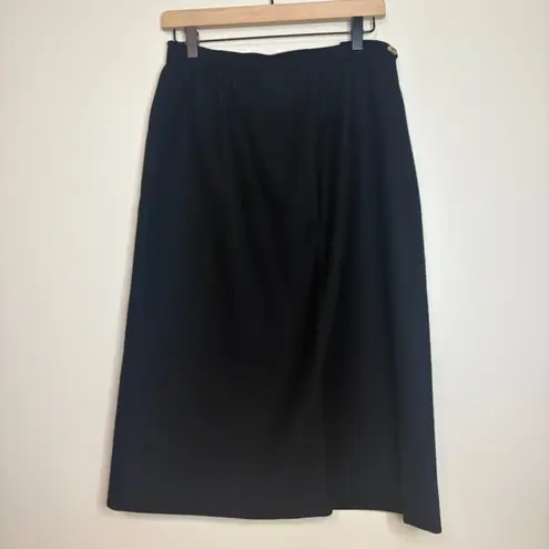 Pendleton Women's Black Wool Blazer & Skirt Suit Set Size 14 Vintage USA