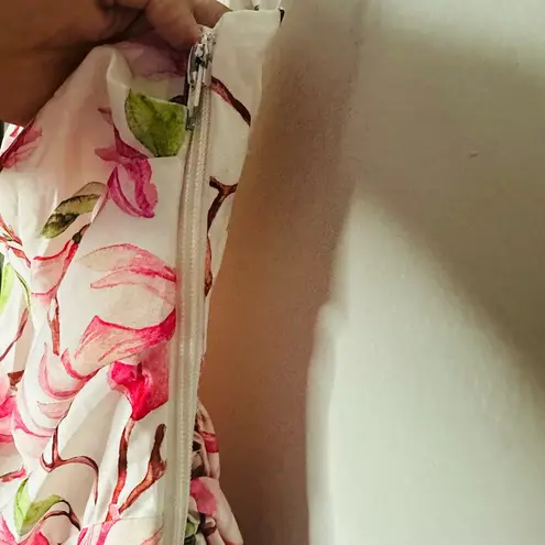 BRONX & BANCO Layla Pink Bow Back One Shoulder Silk Mini Dress Size Medium