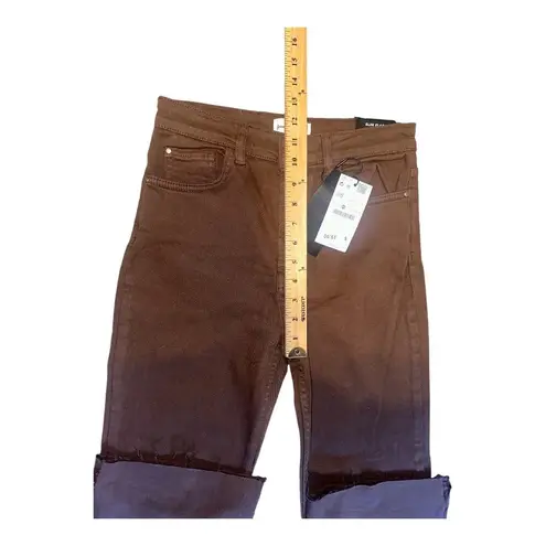 Stradivarius  Brown Slim Flare Jeans, Size 6