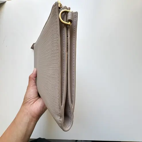 Dagne Dover Essentials Clutch Wallet Grey missing strap and wristlet