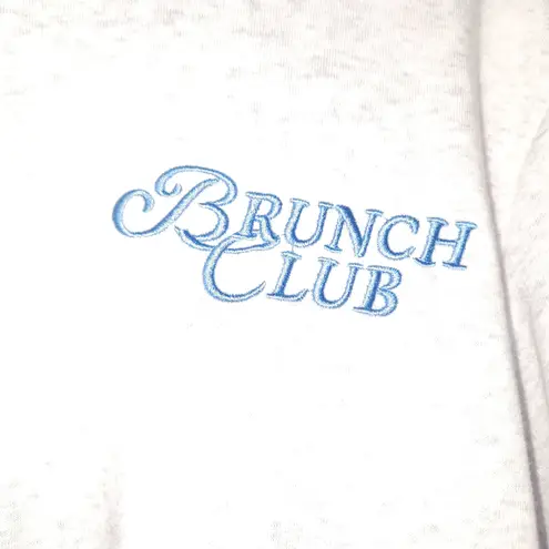 Brunch club women's gray sweatshirt size medium