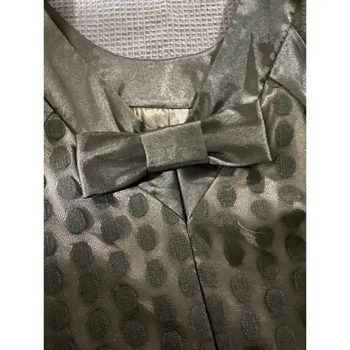 Robbie Bee Signature Black Polka Dot Dress Size 16 Sleeveless Polyester