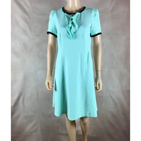Retro Turquoise Dress Blue Size L