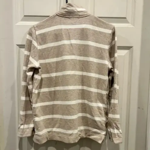 Ralph Lauren Lauren  Jeans Co. Quarter Zip Striped Pullover size Petite Small VTG