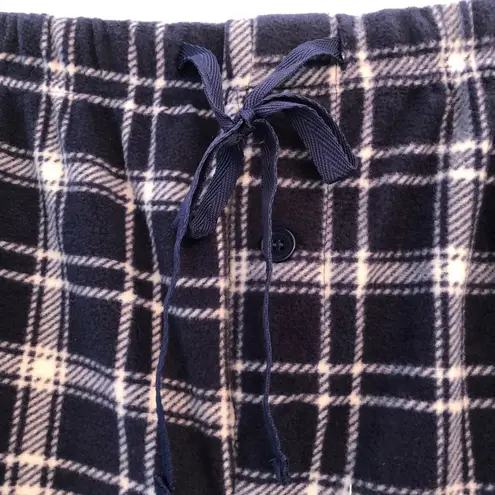 Warm & Snuggly Lounge Pants Navy Plaid M NWT Blue Size M