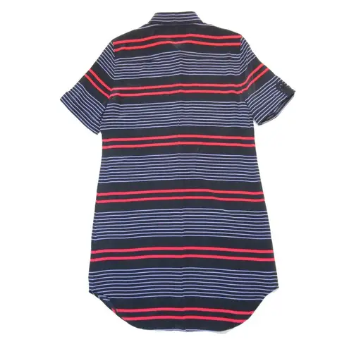 Equipment NWT Short Sleeve Slim Signature in Eclipse Button Down Shirt Dress S