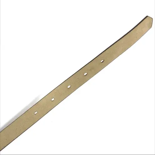 3/$30 Brown Snakeskin Skinny Belt w/Gold Buckle