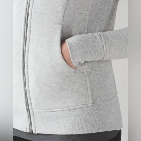 Lululemon  Scuba Hoodie Heathered Vapor Grey Jacket Size 4