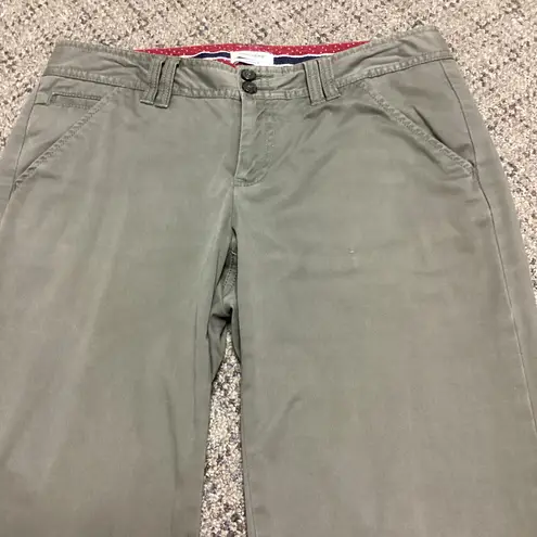 Dockers Favorite Fit Olive Army Green Twill Chino Pants Size 4