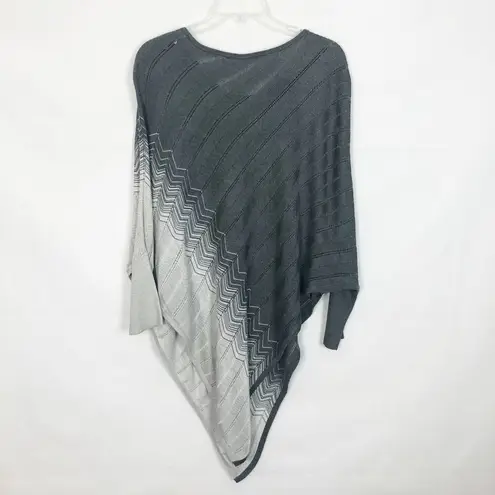 Women's Dip Dye Asymmetrical Poncho/Sweater Size M Size M