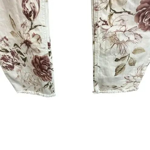 Johnny Was The Cropped Boyfriend Jeans in Rose Nwt