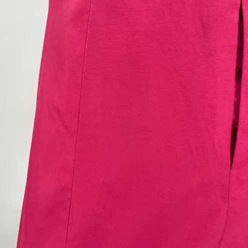 Vertigo Paris Bright Pink Fuchsia Trench Coat Barbiecore Prep Elle Woods Size S