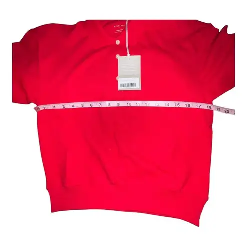 Everlane NWT  The Organic Cotton Big Red Polo Short Sleeve Shirt Small