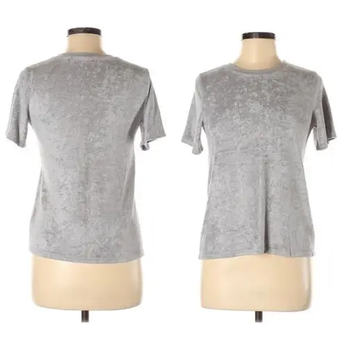 Michael Stars Terry Cloth Tee Size XS Petite Short Sleeve Gray Sz XSP